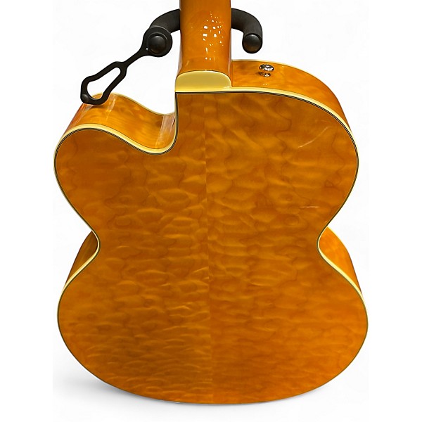 Vintage 1990s Greg Bennett Design by Samick JZ2 Yellow Hollow Body Electric Guitar