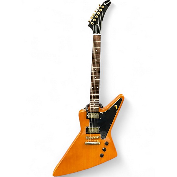 Used Epiphone Korina 1958 Explorer Aged Natural Solid Body Electric Guitar