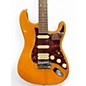 Used 2006 Fender American Deluxe Stratocaster Amber Solid Body Electric Guitar thumbnail