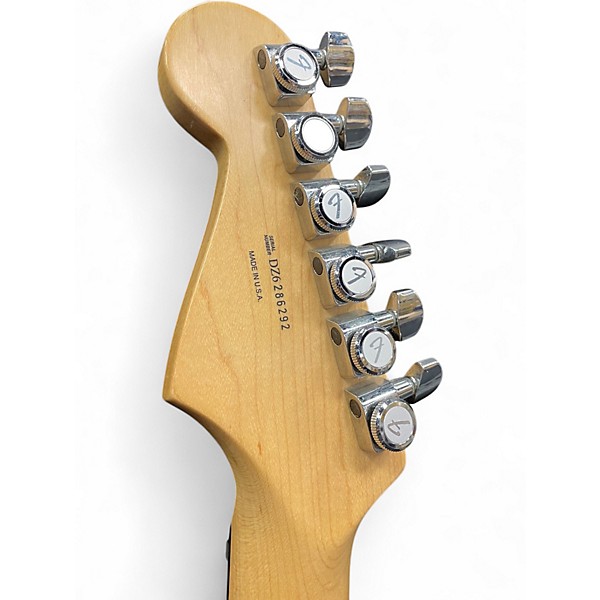 Used 2006 Fender American Deluxe Stratocaster Amber Solid Body Electric Guitar