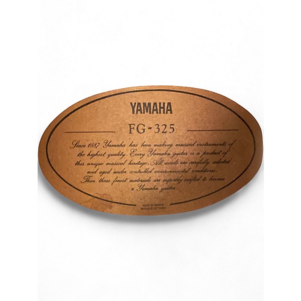 Used Yamaha fg-325 Natural Acoustic Guitar