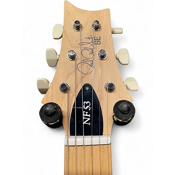 Used PRS SE NF53 White Doghair Solid Body Electric Guitar