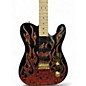 Used Fender Artist Series James Burton Telecaster PAISLEY FLAMES Solid Body Electric Guitar