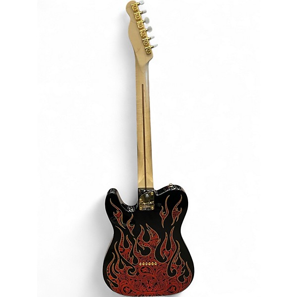 Used Fender Artist Series James Burton Telecaster PAISLEY FLAMES Solid Body Electric Guitar
