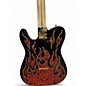 Used Fender Artist Series James Burton Telecaster PAISLEY FLAMES Solid Body Electric Guitar