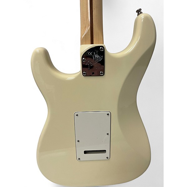 Used Fender Artist Series Jeff Beck Stratocaster Olympic White Solid Body Electric Guitar