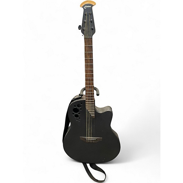 Used Ovation ELITE T 2078TX Black Acoustic Electric Guitar