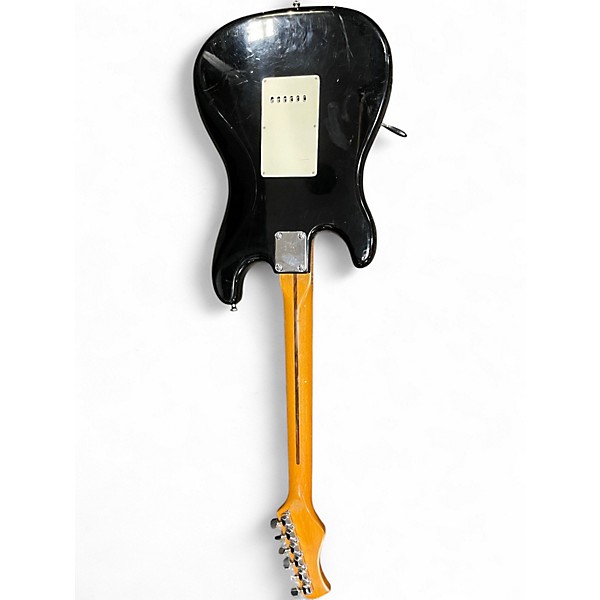 Used Hondo H76 Black Solid Body Electric Guitar