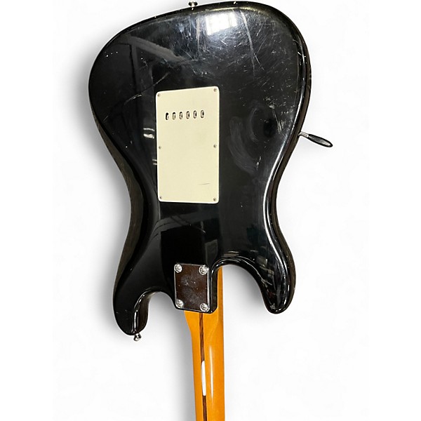 Used Hondo H76 Black Solid Body Electric Guitar