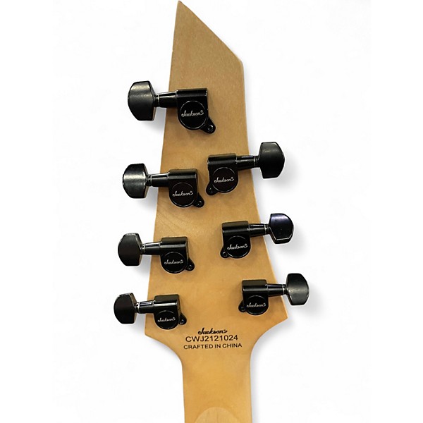 Used Jackson JS22-7 Dinky 7 String Black Solid Body Electric Guitar