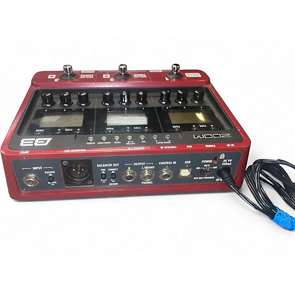 Used Zoom B3 Bass FX And Amp Simulator Bass Effect Pedal