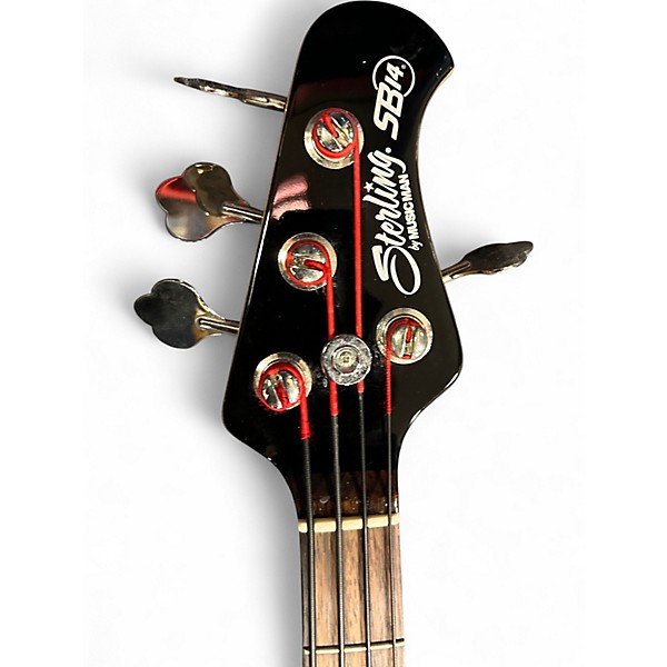 Used Sterling by Music Man SB14 Black Electric Bass Guitar Black