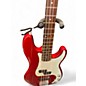 Used Squier Precision Bass Special Candy Apple Red Electric Bass Guitar