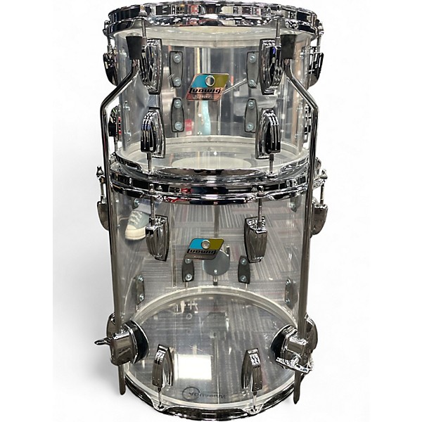 Used 2020s Ludwig 3 Piece Vistalite Clear Drum Kit