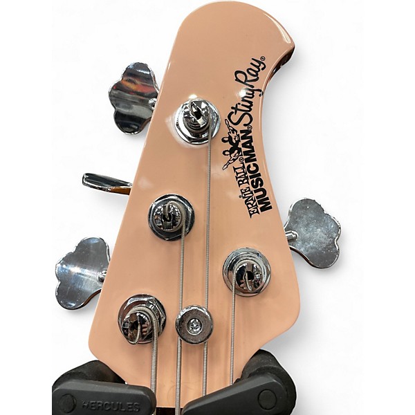 Used Ernie Ball Music Man StingRay Special H Pink Electric Bass Guitar