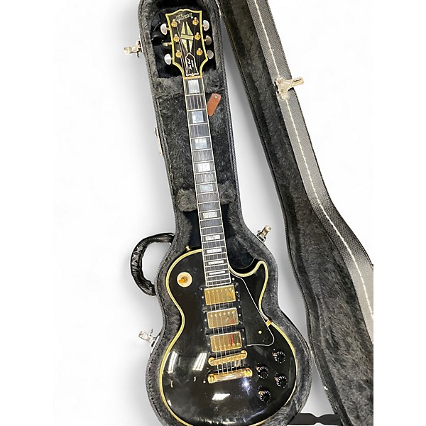 Used 1997 Gibson 1997 Les Paul Custom Black Beauty 3PU Black Solid Body Electric Guitar