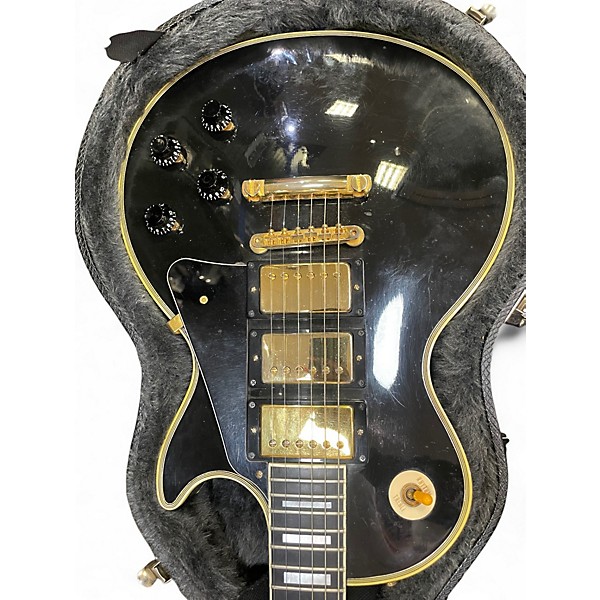 Used 1997 Gibson 1997 Les Paul Custom Black Beauty 3PU Black Solid Body Electric Guitar