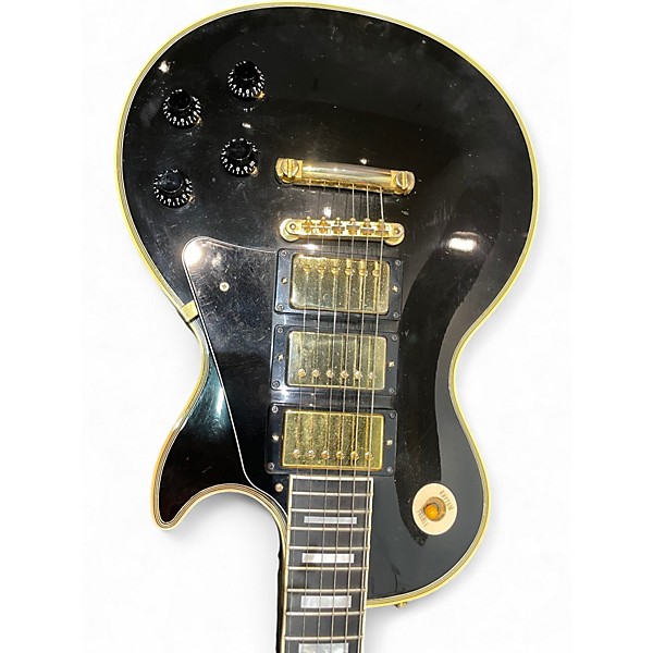 Used 1997 Gibson 1997 Les Paul Custom Black Beauty 3PU Black Solid Body Electric Guitar