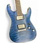 Used 2022 Schecter Guitar Research C1 Platinum Midnight Blue Solid Body Electric Guitar