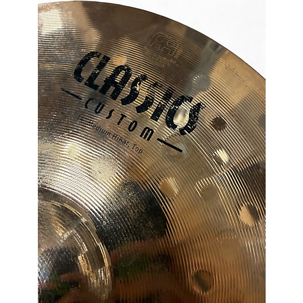 Used MEINL 14in Classic Custom Medium Hi Hat Pair Cymbal