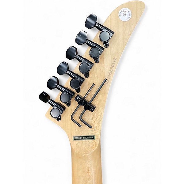 Used Kramer NIGHTSWAN Black/Blue Polka Dot Solid Body Electric Guitar