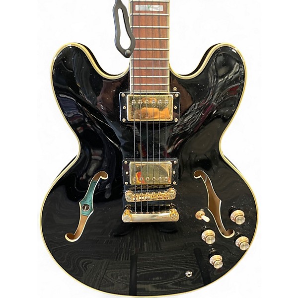 Used Epiphone Sheraton II Black Hollow Body Electric Guitar