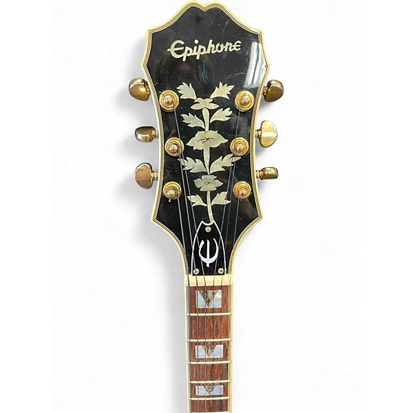 Used Epiphone Sheraton II Black Hollow Body Electric Guitar