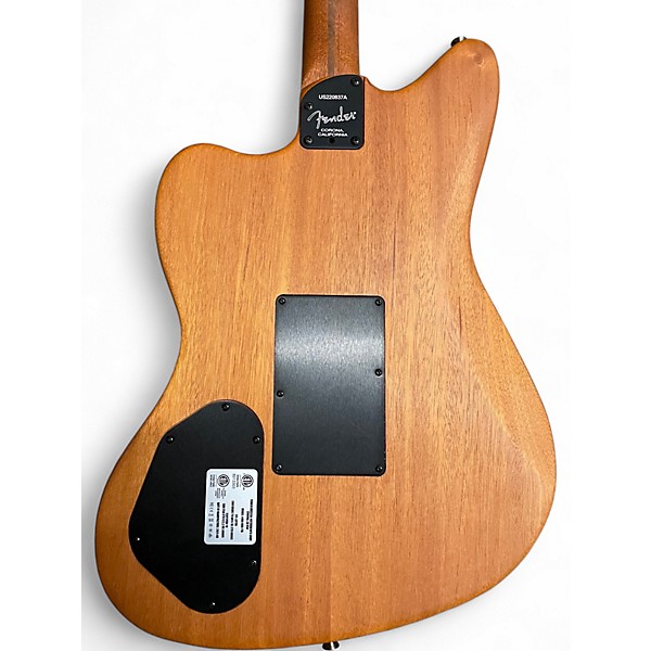 Used Fender american jazzmaster acoustasonic Natural Acoustic Electric Guitar