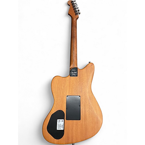 Used Fender american jazzmaster acoustasonic Natural Acoustic Electric Guitar