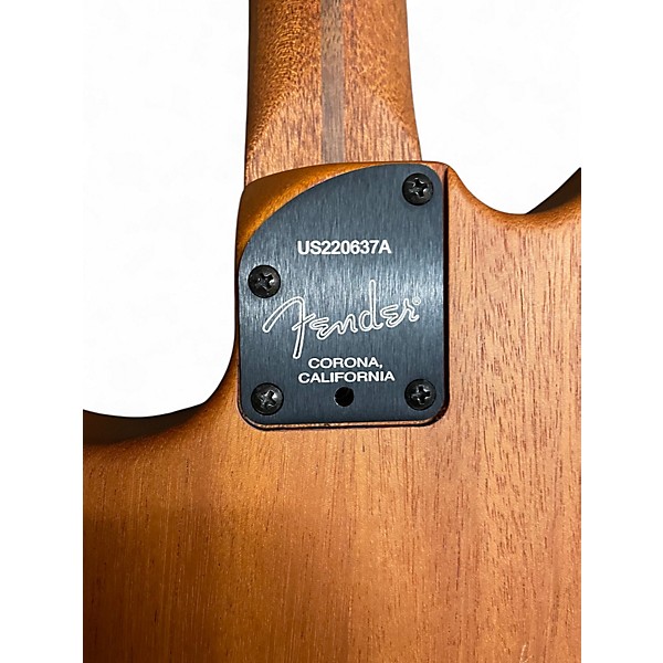 Used Fender american jazzmaster acoustasonic Natural Acoustic Electric Guitar