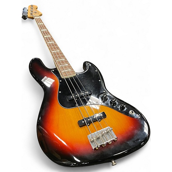 Used Fender Classic Series '70s Jazz Bass 3 Tone Sunburst Electric Bass Guitar