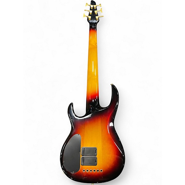 Used Carvin LB76 QUILT TOP 3 Tone Sunburst Electric Bass Guitar