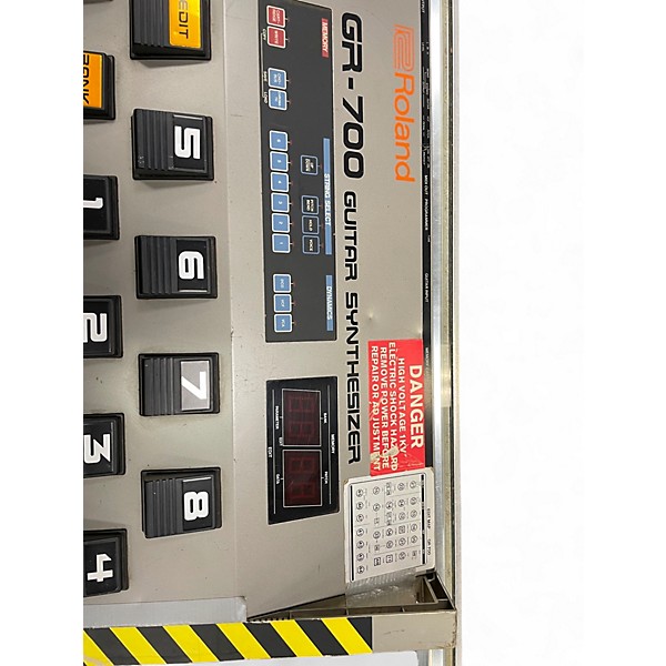 Used Roland G-707 W/ GR700 SILVER Solid Body Electric Guitar