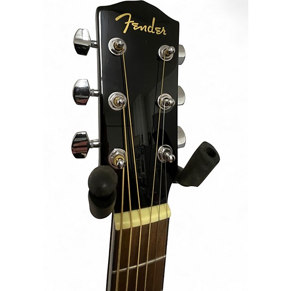 Used Fender CD-60SCE Black Acoustic Electric Guitar