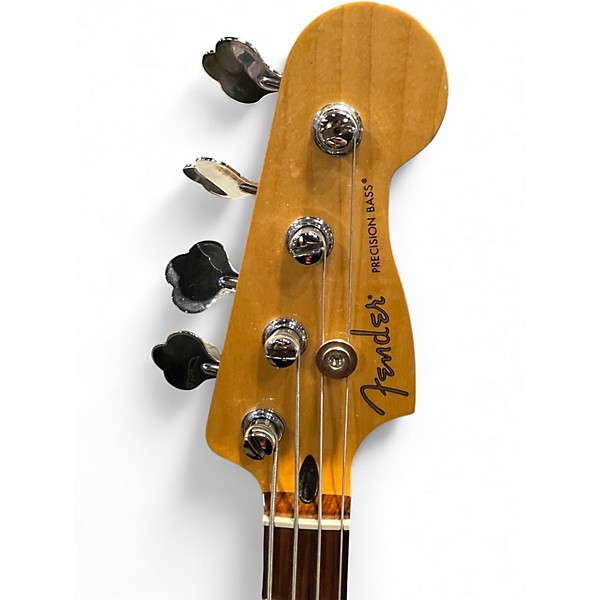 Used 2022 Fender Player Precision Bass White Electric Bass Guitar