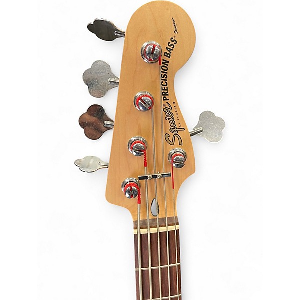 Used Squier Precision V Black Electric Bass Guitar