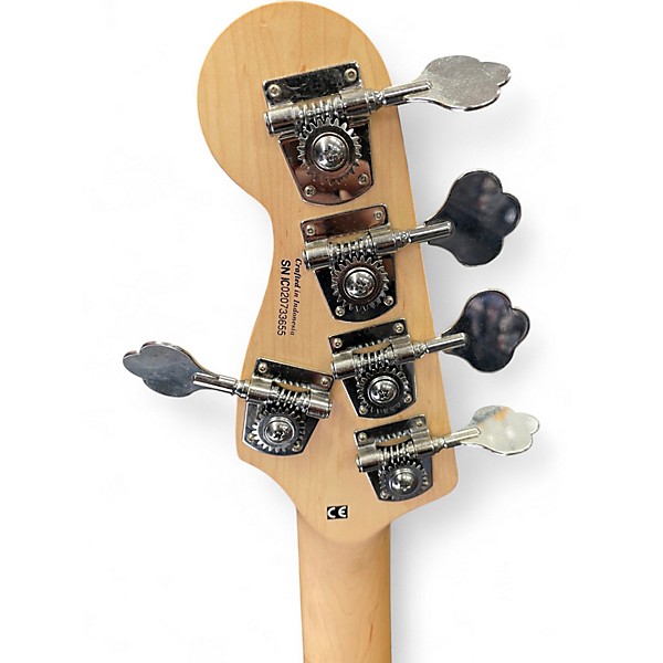 Used Squier Precision V Black Electric Bass Guitar