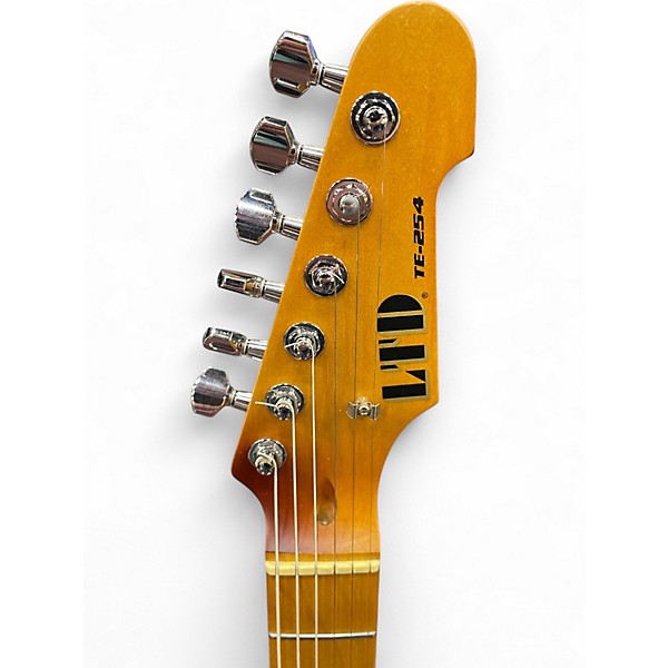 Used ESP LTD TE-254 Distressed 3-Tone Sunburst Solid Body Electric Guitar