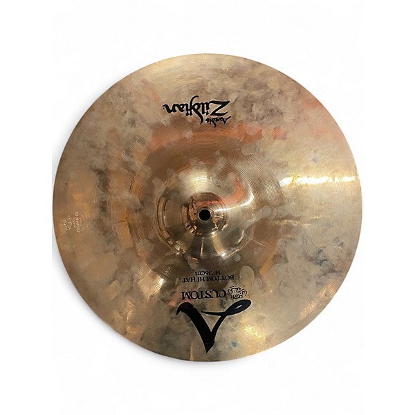 Used Zildjian 14in A Custom Hi Hat Pair Cymbal