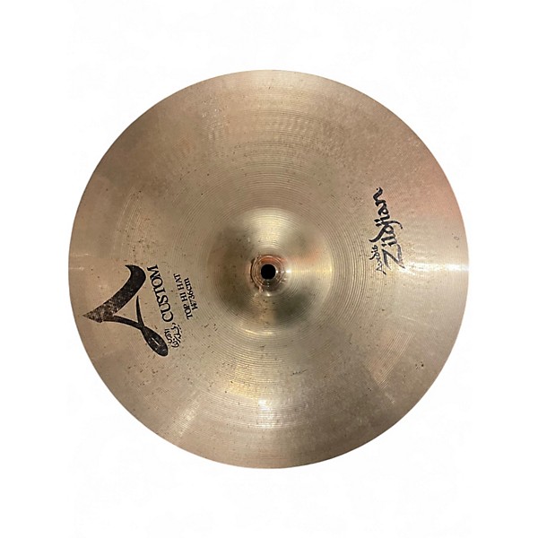 Used Zildjian 14in A Custom Hi Hat Pair Cymbal