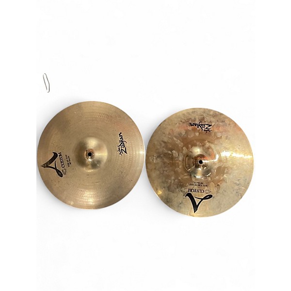 Used Zildjian 14in A Custom Hi Hat Pair Cymbal