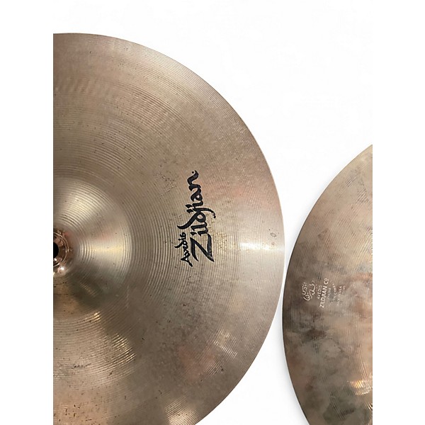 Used Zildjian 14in A Custom Hi Hat Pair Cymbal