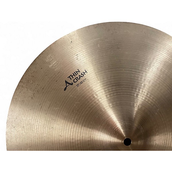 Used Zildjian 17in A Series Thin Crash Cymbal