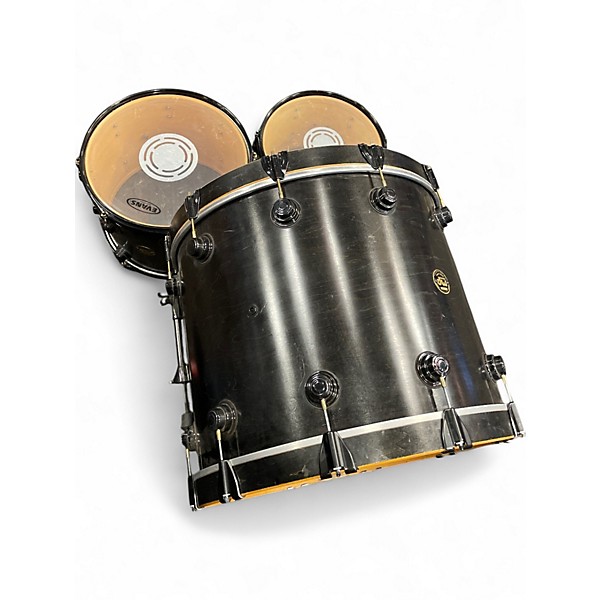 Used DW 3 Piece Collector's Series EBONY SATIN Drum Kit