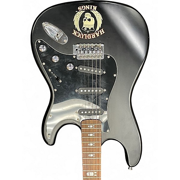 Used HardLuck Kings Chop Shop Series Bombshell Black Solid Body Electric Guitar