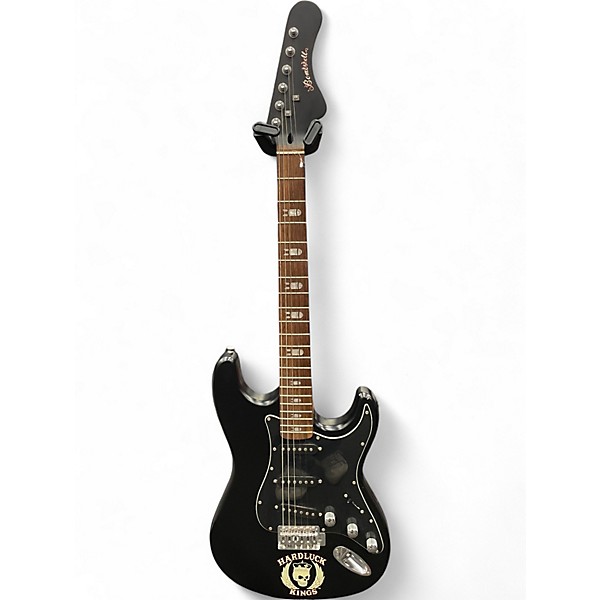 Used HardLuck Kings Chop Shop Series Bombshell Black Solid Body Electric Guitar