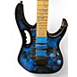 Used Ibanez Ibanez JEM77P Steve Vai Signature JEM Blue Floral Pattern Solid Body Electric Guitar