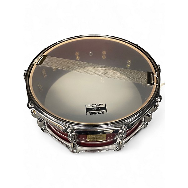 Used Yamaha 5.5X14 BIRCH CUSTOM ABSOLUTE Wine Red Drum