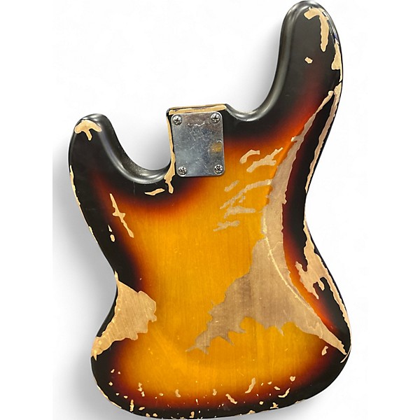 Used Vintage VJ74 Icon Series 3 Tone Sunburst Electric Bass Guitar