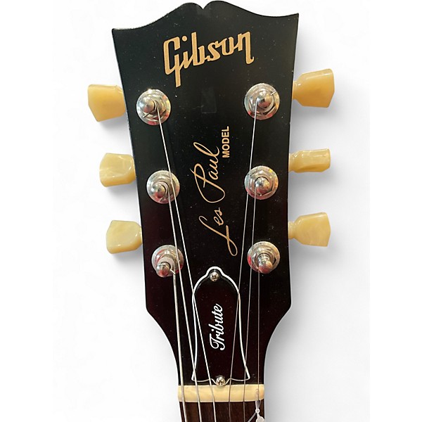 Used 2020 Gibson Les Paul Tribute 2 Tone Sunburst Solid Body Electric Guitar